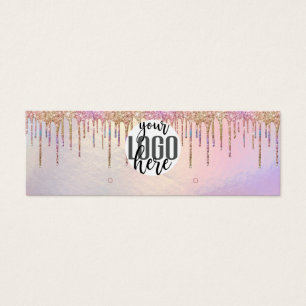Holographic Glitzer Tropfen Hoop Oop Logoaufzeichn
