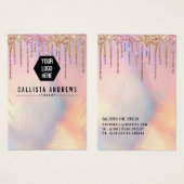 Holographic Glitzer Tropfens Logo-Bildschirm (Vorne & Hinten)