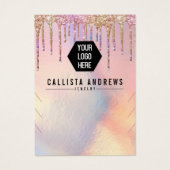 Holographic Glitzer Tropfens Logo-Bildschirm (Vorderseite)