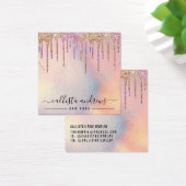 Holographic Glitzer Tropfens Necklace Display Card (Schreibtisch)