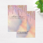 Holographic Glitzer Tropfens Necklace Display Card (Schreibtisch)