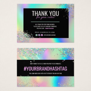 Holographic Glitzer Vielen Dank, dass Sie die Raba