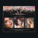 Holographic Glitzern Makeup Artist Foto Black Flye Flyer<br><div class="desc">Holographic Glitzer Makeup Artist Foto Black Flyer</div>