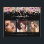 Holographic Glitzern Makeup Artist Foto Black Flye Flyer<br><div class="desc">Holographic Glitzer Makeup Artist Foto Black Flyer</div>