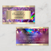 Holographic Gold Beruflich Makeup Rainbow Visitenkarte (Vorne/Hinten)