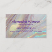 Holographic Gold Marble Visitenkarte (Rückseite)