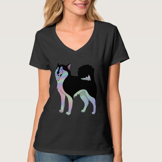 Holographic Husky T-Shirt (Vorderseite)