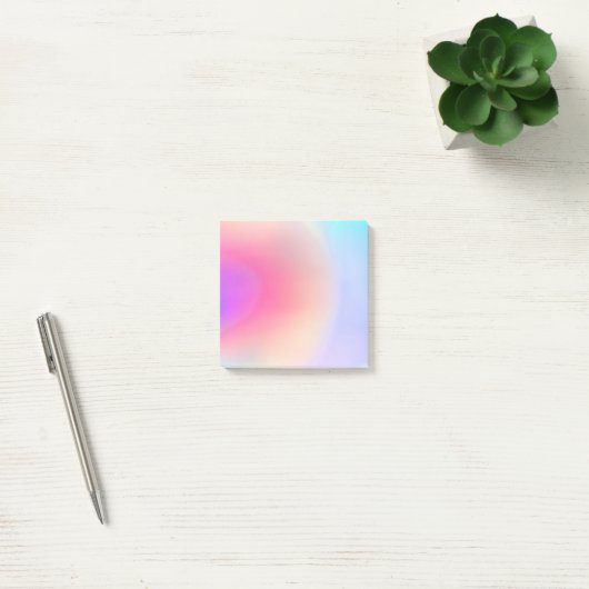Holographic Iridescent Pastel Holo Post-it Klebezettel (Büro)