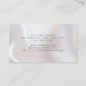 Holographic Iridescent Pearl Makeup Artist Visitenkarte (Rückseite)