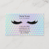 Holographic Lash Technician After care Card Terminkarte (Vorderseite)