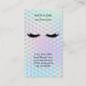 Holographic Lash Technician Appointment Card Terminkarte (Vorderseite)