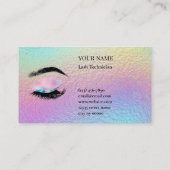 Holographic Lash Technician Loyalty Card Treuekarte (Rückseite)