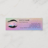 Holographic Lash Technician Thank you Card Treuekarte (Vorderseite)