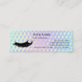Holographic Lash Technician Thank you Card Treuekarte