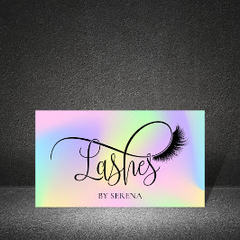 Holographic Lashes Beauty Makeup Artist Holo Foil Visitenkarte