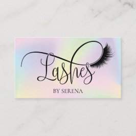 Holographic Lashes Beauty Makeup Artist Holo Foil Visitenkarte