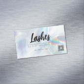 Holographic Lashes Eyelash Extensions Make-up Magnetische Visitenkarte (Beispiel)