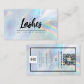 Holographic Lashes Eyelash Extensions Make-up Visitenkarte (Vorne/Hinten)