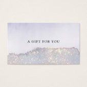 Holographic Lila Glitzer Luxury Glam Gift Card (Vorderseite)