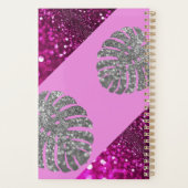 Holographic Lila Glitzer Luxury Glam Planner Planer (Rückseite)