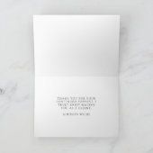 Holographic Lila Glitzer Luxury Glam Vielen Dank Karte (Innenseite)