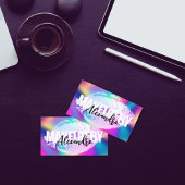 Holographic Lips Glitzer Makeup Artist Beauty Visitenkarte