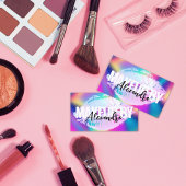 Holographic Lips Glitzer Makeup Artist Beauty Visitenkarte