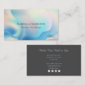 Holographic Liquid Business Card Visitenkarte (Vorne/Hinten)