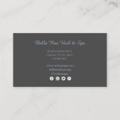 Holographic Liquid Business Card Visitenkarte (Rückseite)