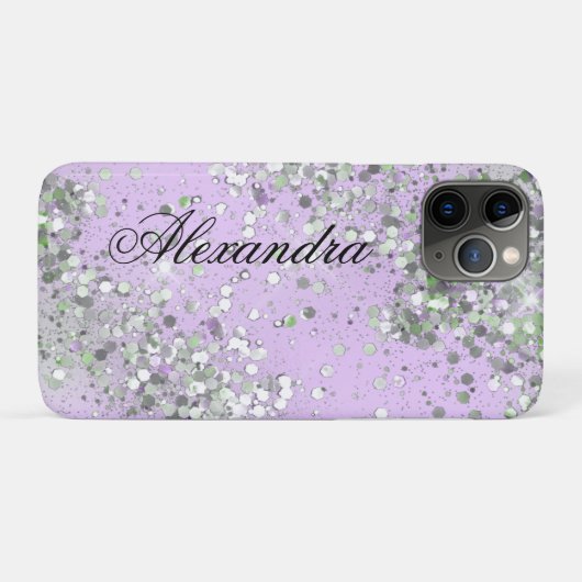Holographic Luxury Bling Sparkle Glitzer Custom Case-Mate iPhone Hülle (Rückseite (Horizontal))