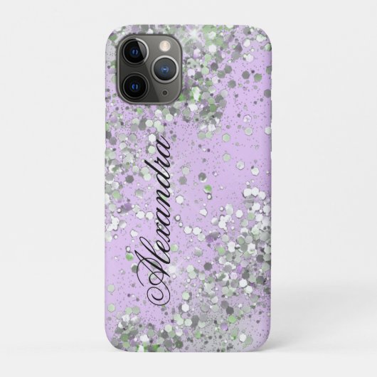 Holographic Luxury Bling Sparkle Glitzer Custom Case-Mate iPhone Hülle (Rückseite)