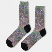 Holographic Luxury Rainbow Glitzer Socks Socken (Linkes Detail)