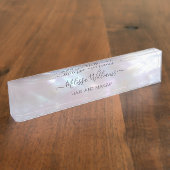 Holographic Makeup Artist  Namensplakette (Seite)