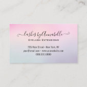 Holographic Makeup EyeLashes Sparkle Glitzer Tropf Visitenkarte (Rückseite)