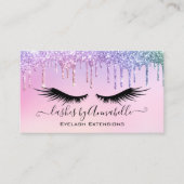 Holographic Makeup EyeLashes Sparkle Glitzer Tropf Visitenkarte (Vorderseite)