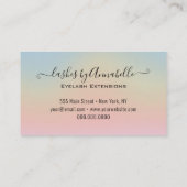 Holographic Makeup EyeLashes Sparkle Glitzer Tropf Visitenkarte (Rückseite)