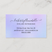 Holographic Makeup EyeLashes Sparkle Glitzer Tropf Visitenkarte (Rückseite)