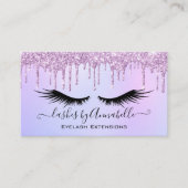 Holographic Makeup EyeLashes Sparkle Glitzer Tropf Visitenkarte (Vorderseite)