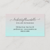 Holographic Makeup EyeLashes Sparkle Glitzer Tropf Visitenkarte (Rückseite)