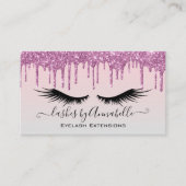 Holographic Makeup EyeLashes Sparkle Glitzer Tropf Visitenkarte (Vorderseite)