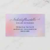 Holographic Makeup EyeLashes Sparkle Glitzer Tropf Visitenkarte (Rückseite)