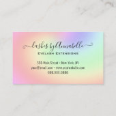 Holographic Makeup EyeLashes Sparkle Glitzer Tropf Visitenkarte (Rückseite)