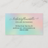 Holographic Makeup EyeLashes Sparkle Glitzer Tropf Visitenkarte (Rückseite)