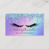 Holographic Makeup EyeLashes Sparkle Glitzer Tropf Visitenkarte (Vorderseite)