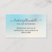 Holographic Makeup EyeLashes Sparkle Glitzer Tropf Visitenkarte (Rückseite)