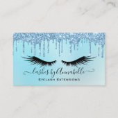 Holographic Makeup EyeLashes Sparkle Glitzer Tropf Visitenkarte (Vorderseite)