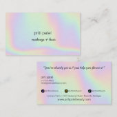Holographic Makeup Hair Lash Nail Beauty Visitenkarte (Vorne/Hinten)