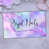 Holographic Makeup Hair WELLNESS-CENTER Nail Salon Visitenkarte