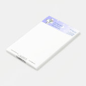 Holographic Medical 3D Caduceus White Cross Post-it Klebezettel (angewinkelt)