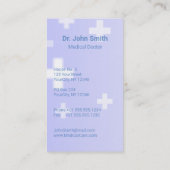 Holographic Medical 3D Caduceus White Cross Visitenkarte (Rückseite)